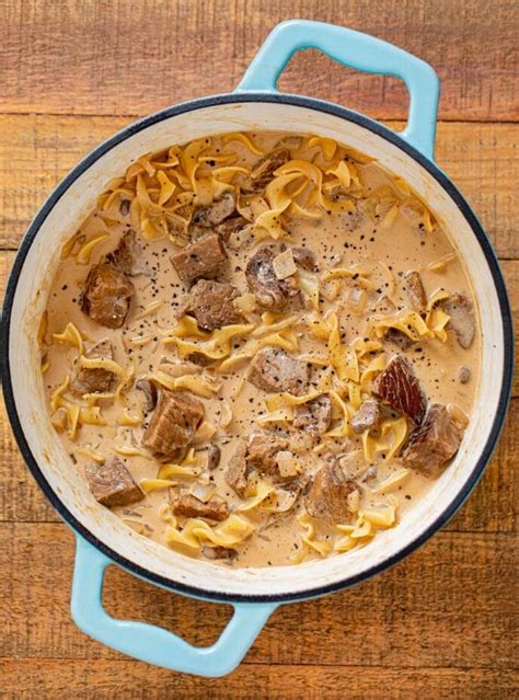 Beef Stroganoff Soup (Stove, Crockpot or Instantpot) - Dinner, then Dessert