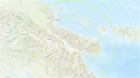 Earthquake of magnitude 7.6 strikes Eastern New Guinea region in Papua New Guinea