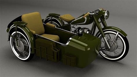 basket motorcycle 3D model | CGTrader