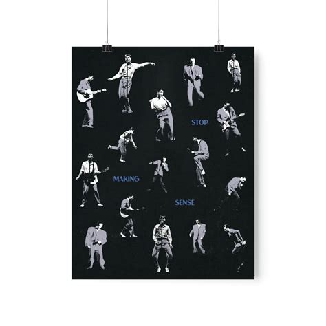 Stop Making Sense Talking Heads David Byrne Poster Print in 3 - Etsy