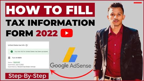 How To Fill Tax Information Form In AdSense How To Submit Tax