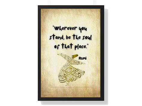 Rumi 16 Quote Rumi 16 Wall Art Quote Poster Literary Print Wherever