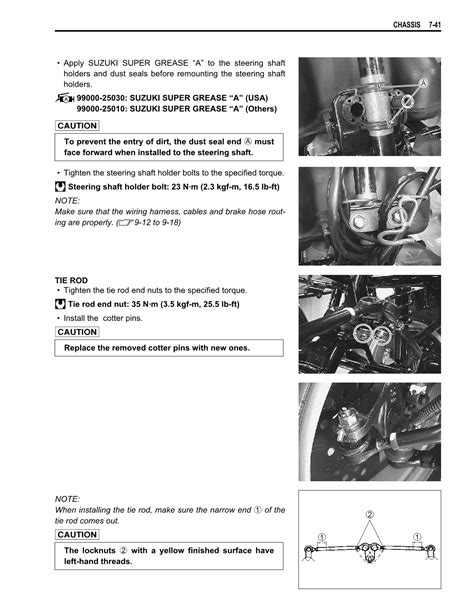 2001 2009 Suzuki Lt F250 Ozark Quad Service Manual Retro Motorcycle Manuals