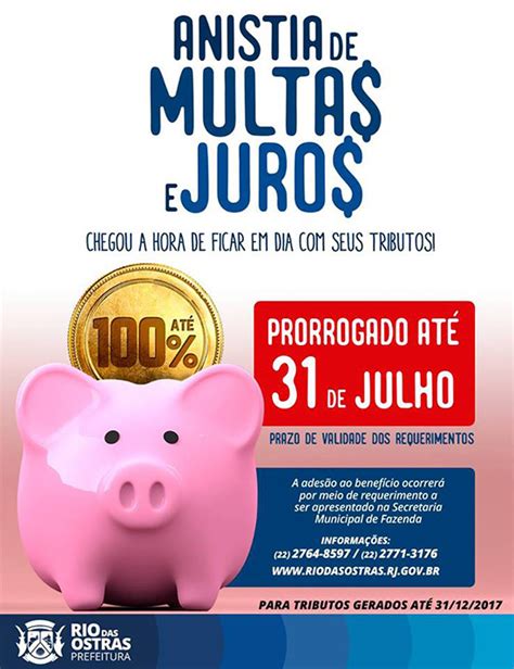 Prorrogado O Prazo De Anistia De Multas Juros E Parcelamentos Dos