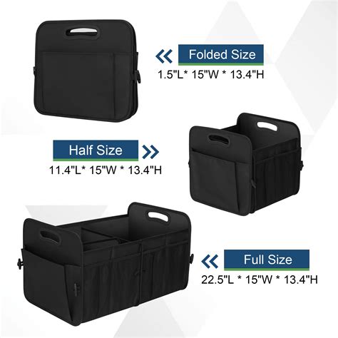 Femuar Car Trunk Organizer Car Storage Organizer With L Large