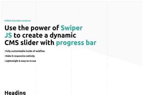 Swiper Js Cms Slider With Draggable Progress Bar Webflow