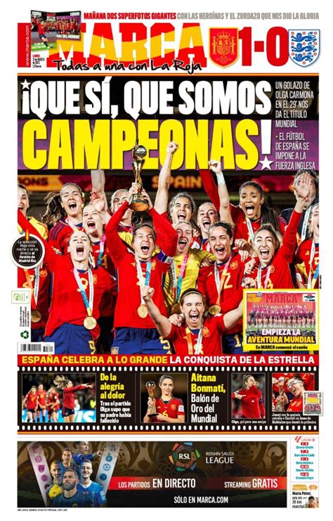 PORTADA Marca Qué sí que somos campeonas