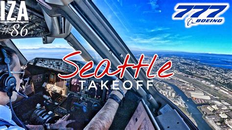 B Sea Seattle Takeoff R K Cockpit View Atc Crew