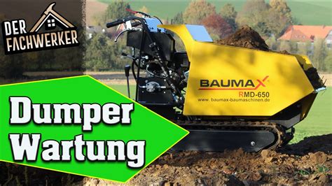 Baumax Rmd Kettendumper Wartung Und Einstellungen Youtube