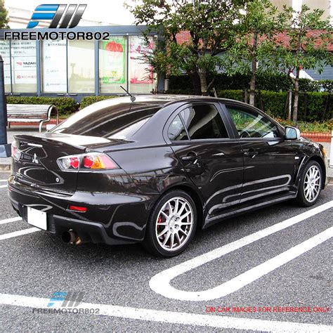 Fits Lancer Evo X Jdm Duckbill Trunk Spoiler Wing Glossy Black