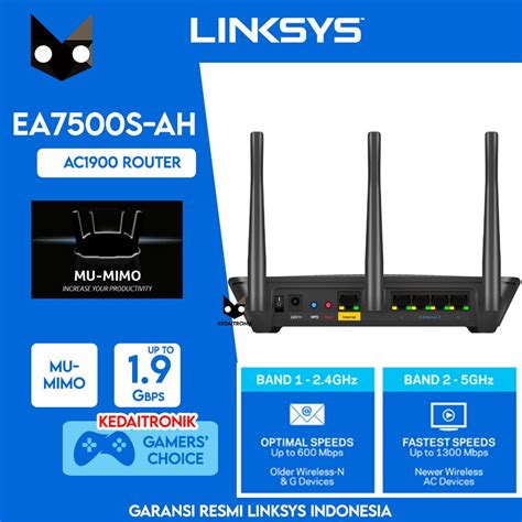 Jual Linksys EA7500S AH AC1900 Stream EA7500 MU MIMO Gigabit Router