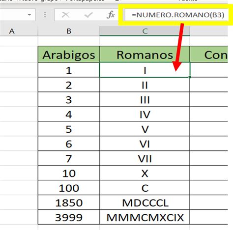 Cómo Convertir Números Arábigos A Números Romanos En Excel