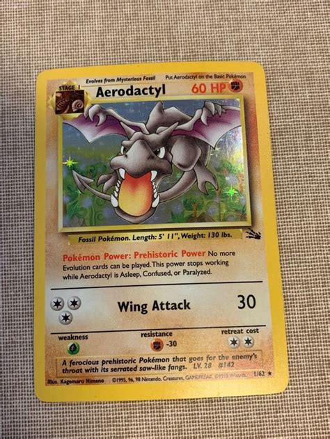 Pokemon Aerodactyl Holo Fossil ENG Kaufen Auf Ricardo