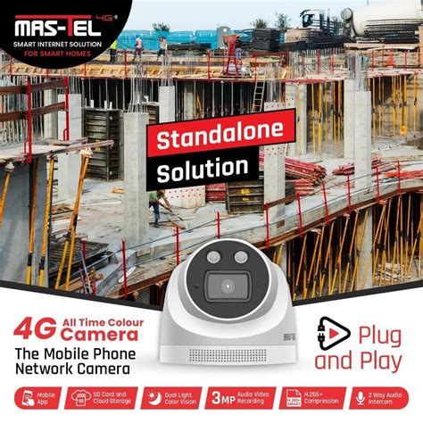 3 MP MASTEL 4G DOME CAMERA CMT 101 Camera Range 15 To 20 M At 2550