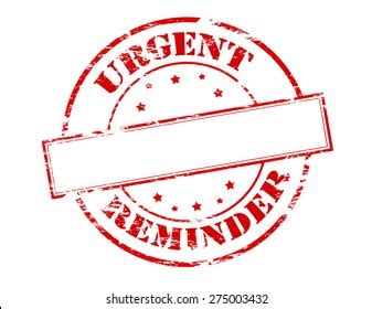 Rubber Stamp Text Urgent Reminder Inside Stock Vector (Royalty Free ...