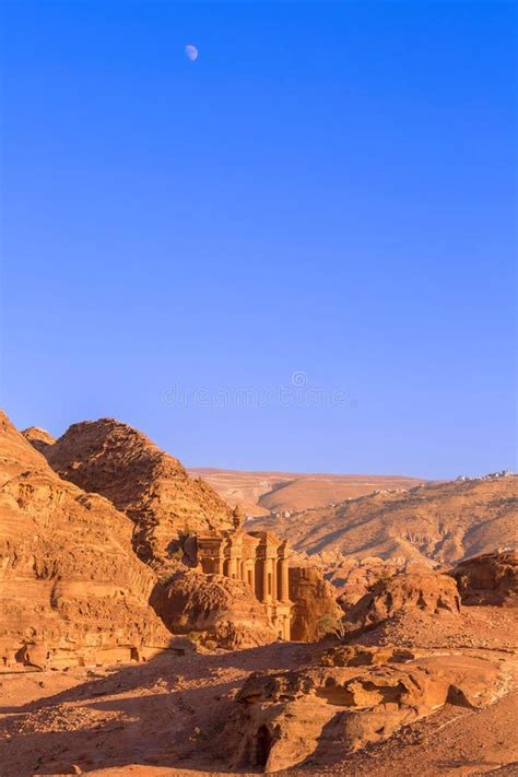 Ad Deir Monastery in Ancient City of Petra, Jordan Stock Image - Image ...