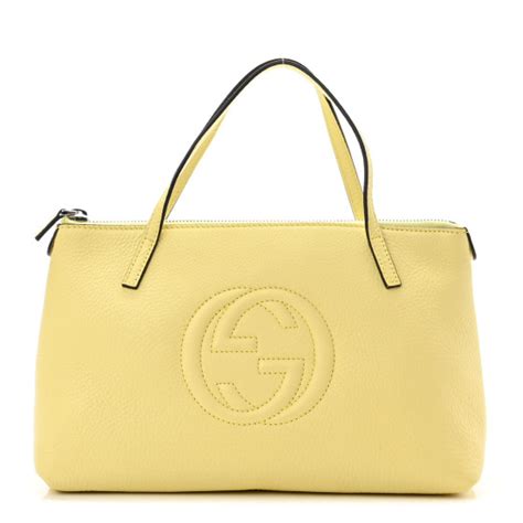 Gucci Cellarius Calfskin Childrens Soho Shoulder Bag Lemonade 1183864
