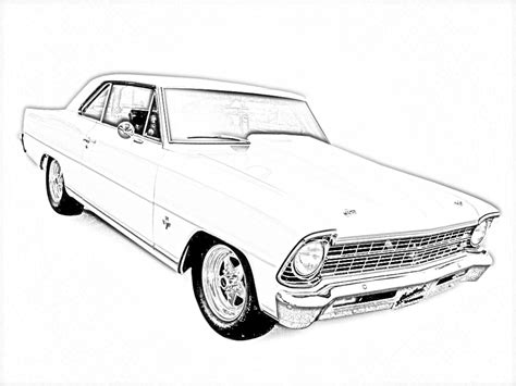 Printable Coloring Pages Old School Cars Coloring Home