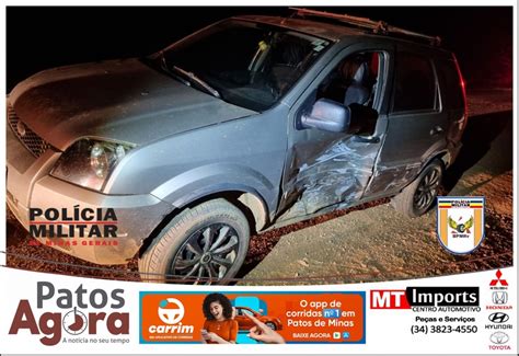 Condutor Provoca Acidente Ao Tentar Acessar Estrada Vicinal Na Rodovia