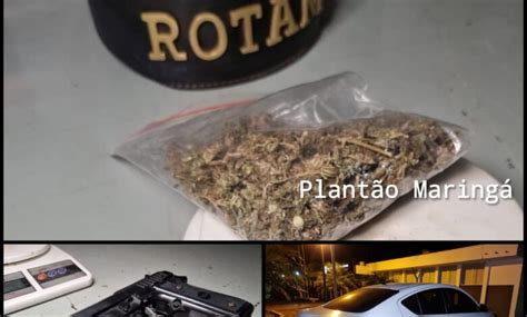 Rotam Prende Trio Carro Roubado Droga E Simulacro De Pistola Em