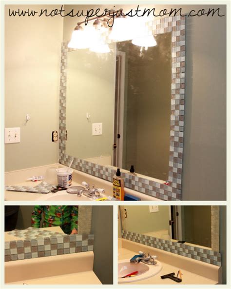 How To Frame Bathroom Mirror With Tile Semis Online