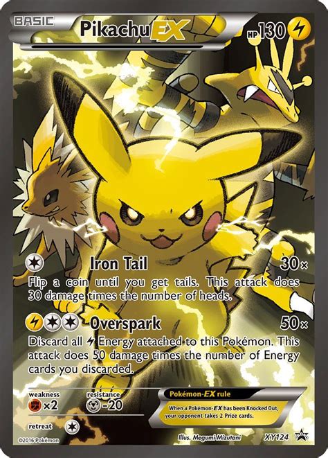 Pikachu Ex Xy124 Xy Promos Pokemon Pokemon Cards Legendary