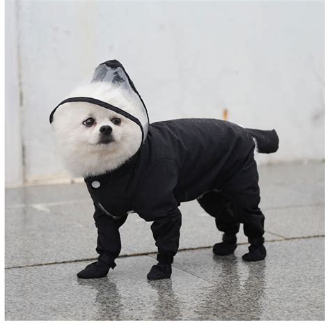 Full Body Dog Raincoat With Rain Boots