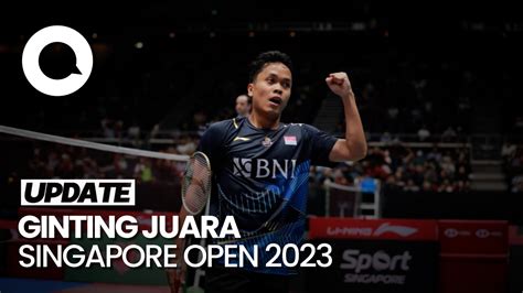 Anthony Ginting Juara Singapore Open