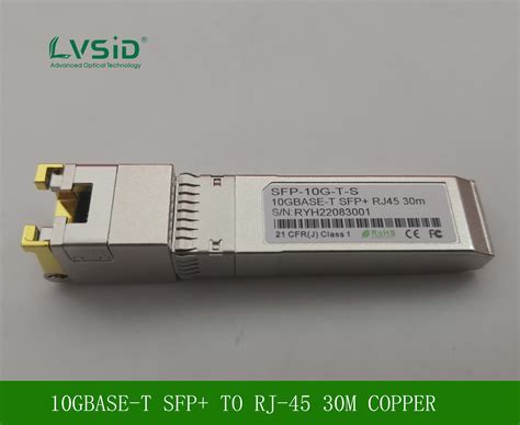 SFP 10G T S COMPATIBLE NETGEAR 10GBASE T SFP TO RJ 45 30M COPPER