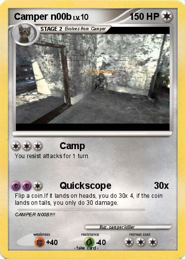 Pokémon Camper N00b Camp My Pokemon Card