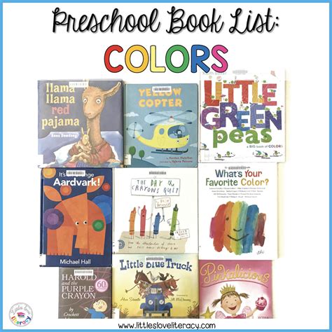 Book List: Color-Themed Books for Preschool - Littles Love Learning