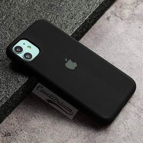 Buy Black Silicon Case For Iphone 11