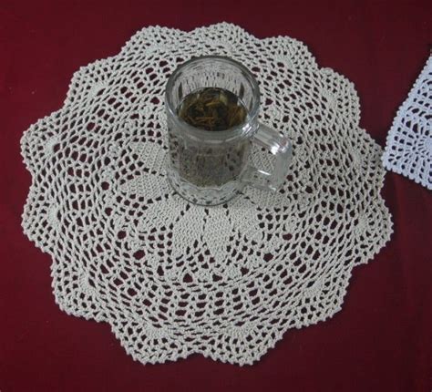 2021 Wholesale 100 Cotton Hand Made Crochet Doily Lace Cup Mat Vase Mat Coaster 40x40cm Table