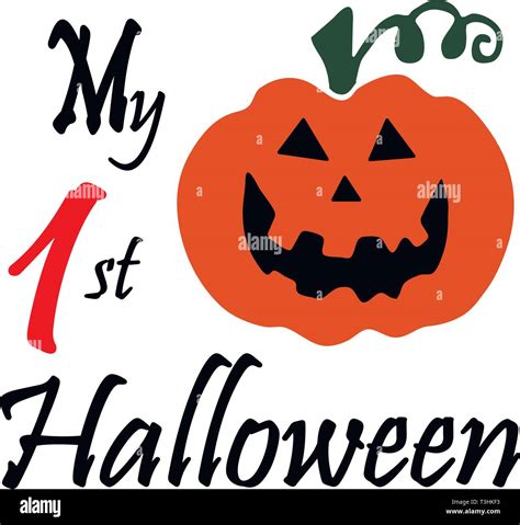 My First Halloween Clipart Stock Vector Image & Art - Alamy