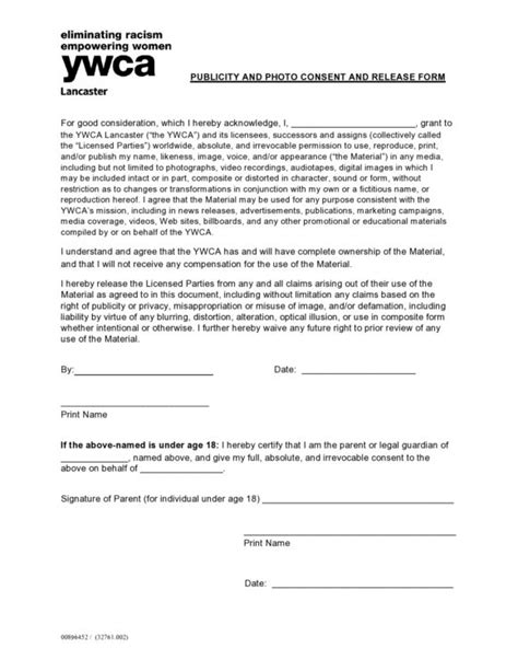 Useful Photo Release Consent Forms Templates