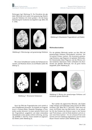 Fingerprint Analysis Preprocessing And Feature Extraction Pdf