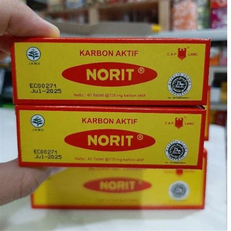 Jual GARANSI ASLI CAP LANG NORIT Activated Carbon DIARE MENCRET