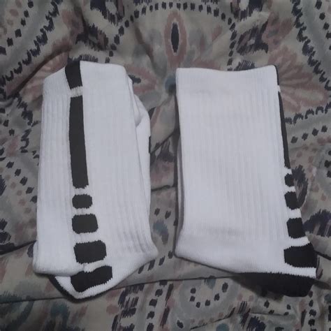 Size L Nike Elite Socks White Drip I got 5... - Depop