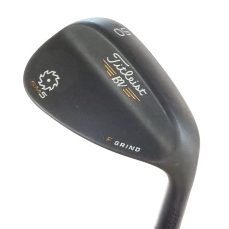 Titleist Sm5 Raw Black Vokey Wedge 50 Degrees 5012 F Grind Steel Shaft