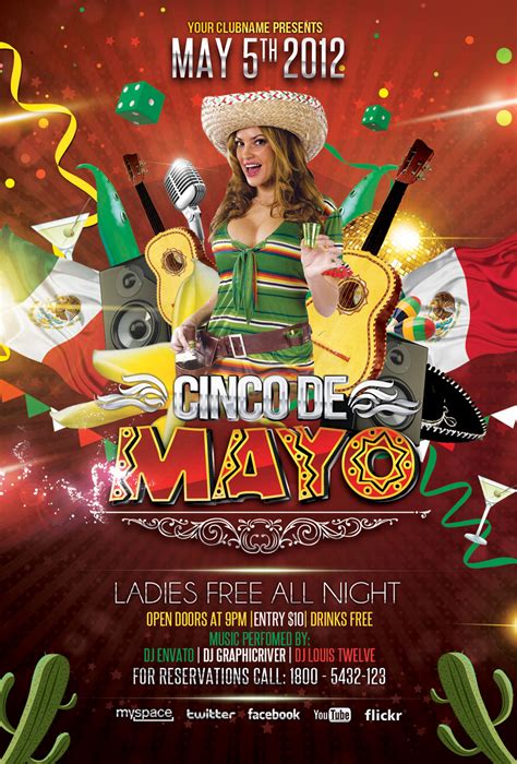 Cinco De Mayo 02 Party Flyer Behance