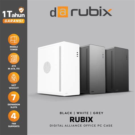 Jual Casing PC Digital Alliance Rubix ATX Case Office Komputer Kantor