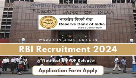 Rbi Recruitment Pdf Form For Various Posts Check Post