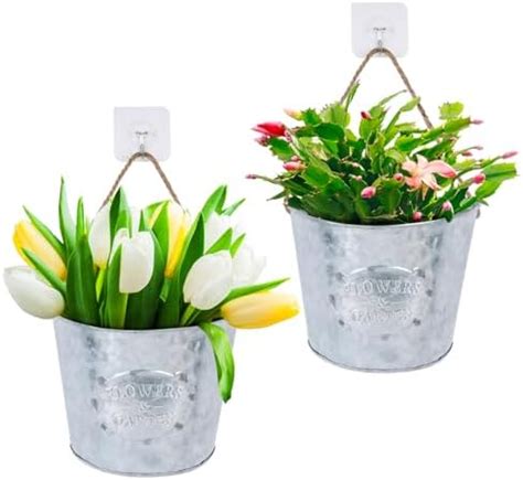 Pcs Jardini Res Murales Pots De Fleurs Muraux M Tal Porte Plante