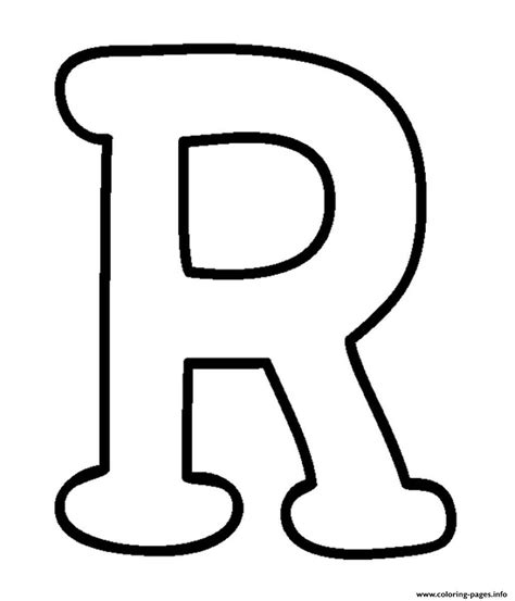 The Letter R In Black And White