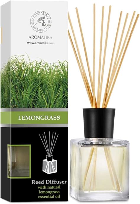 Lemongrass Reed Diffuser W Natural Essential Lemongrass Oil 200ml