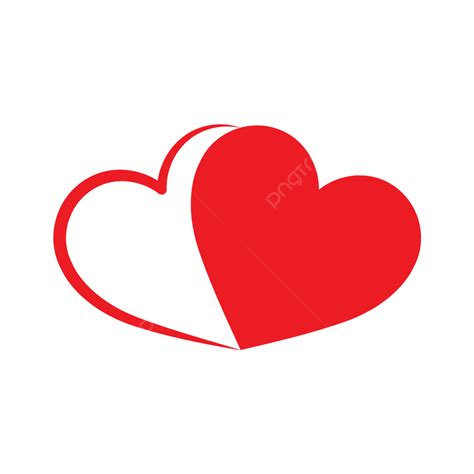 Plantilla De Diseño De Corazón De San Valentín Vector Png Icono Del Corazón Icono De Amor