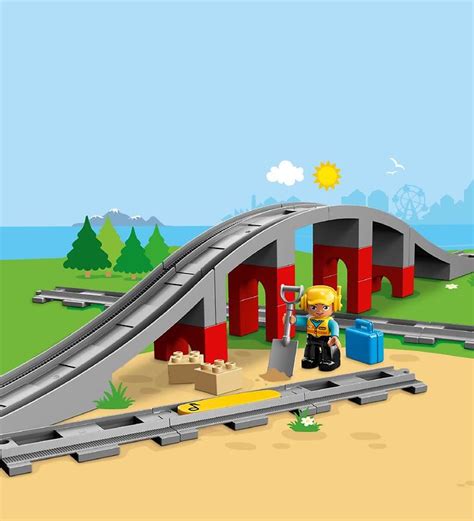 LEGO DUPLO - Train Bridge And Tracks 10872 - 26 Parts