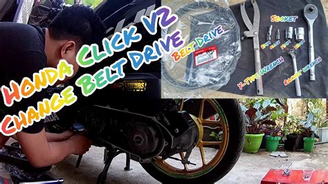 Honda Click V Paano Mag Palit Ng Belt Drive Youtube