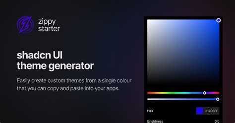 shadcn ui theme generator | ZippyStarter