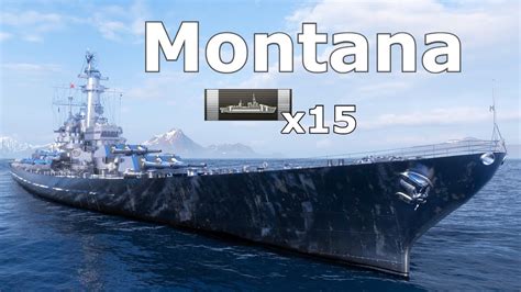 World Of WarShips Montana 4 Kills 344K Damage YouTube